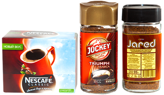 INSTANT coffee in assortment