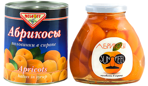 АРОСА - купить абрикосы (половинки в сиропе) оптом для ресторанов и кафе HoReCa